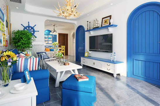 张家港地中海别墅风格装修设计，在家体验异域风情